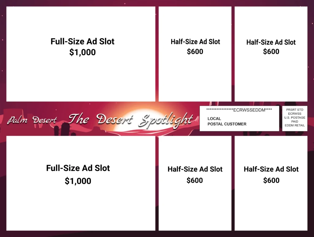 The Desert Spotlight Ad Pricing Template